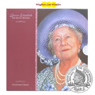 2000 BU £5 Coin Pack – Queen Mother 100th Birthday